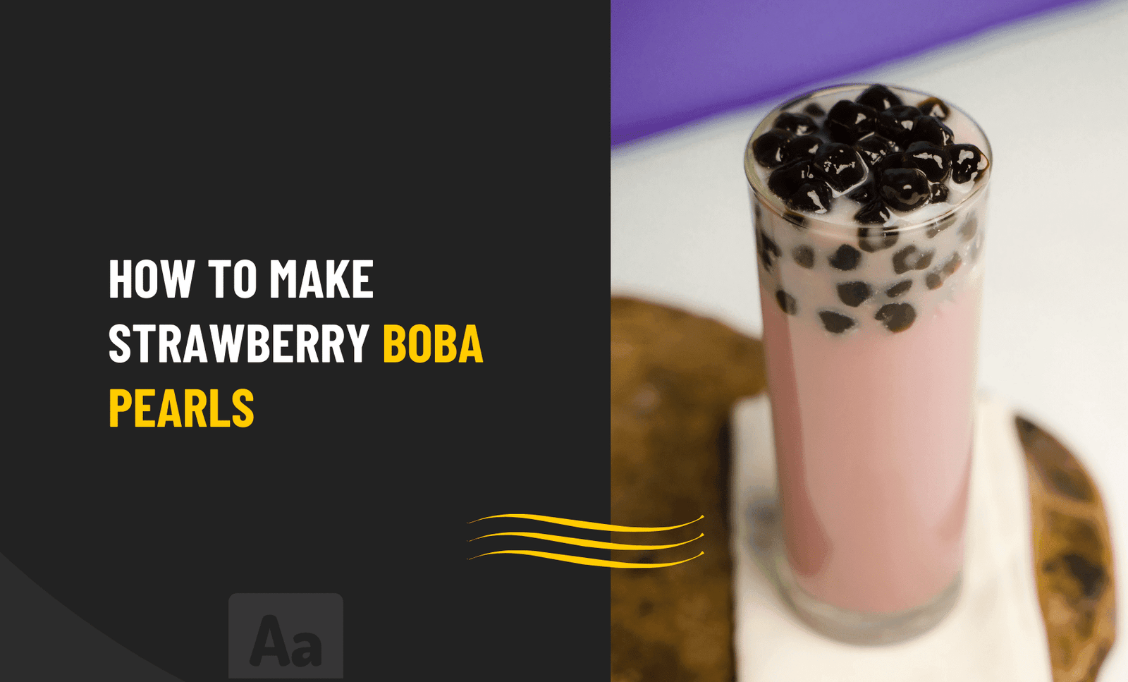 How to Make Strawberry Boba Pearls