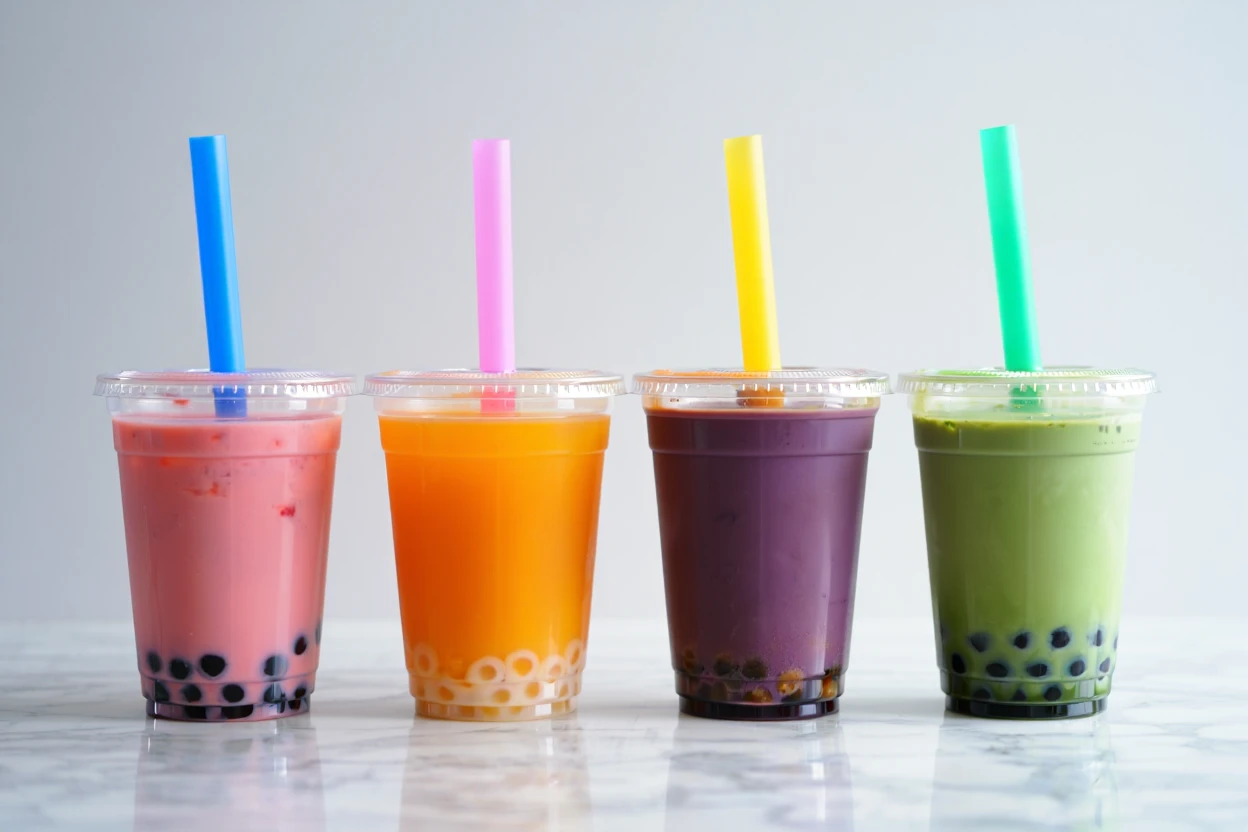 Warsaw Wild Berry Green Bubble Tea