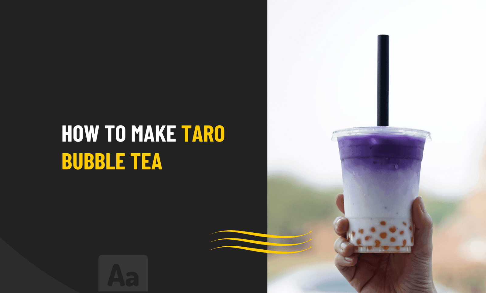 How to Make Taro Bubble Tea