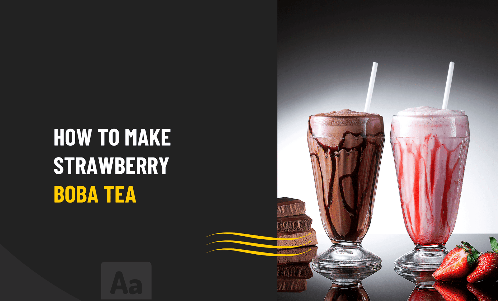 How To Make Strawberry Boba Tea
