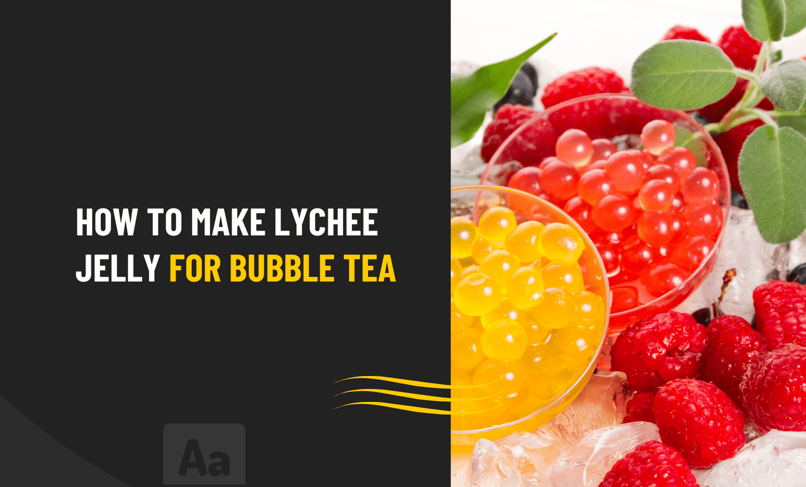 How To Make Lychee Jelly For Bubble Tea