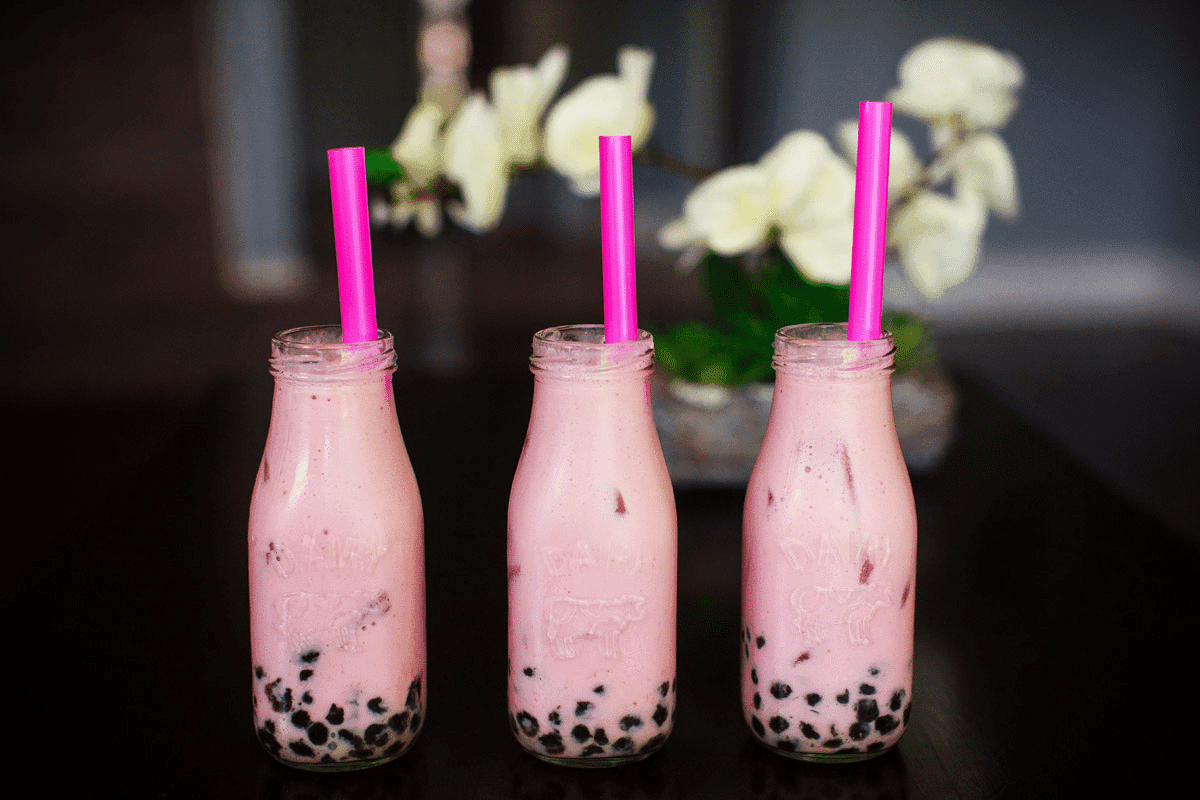 How To Make Strawberry Boba Drink At Home Pearl Lemon Boba