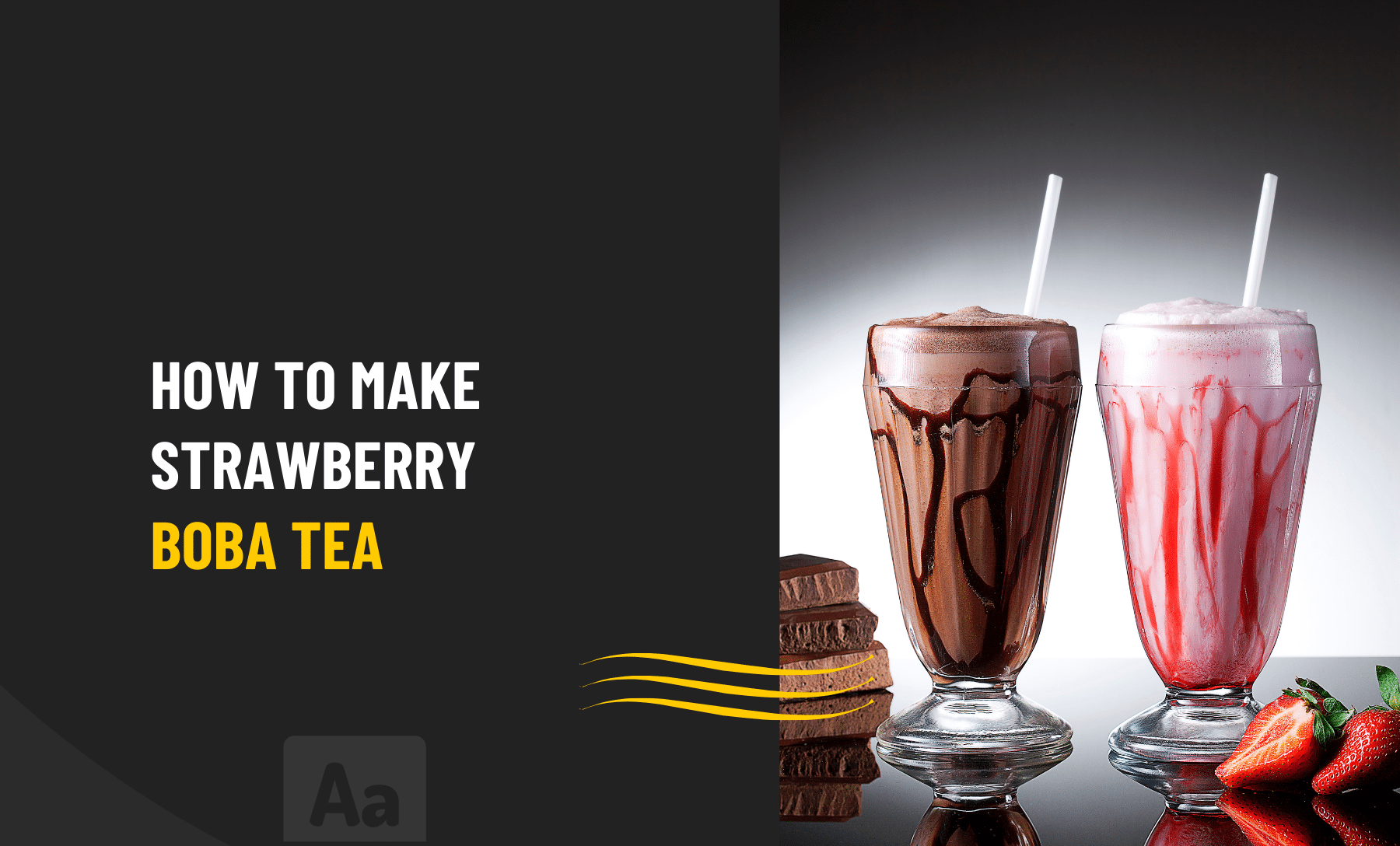 How to make Strawberry Boba Tea