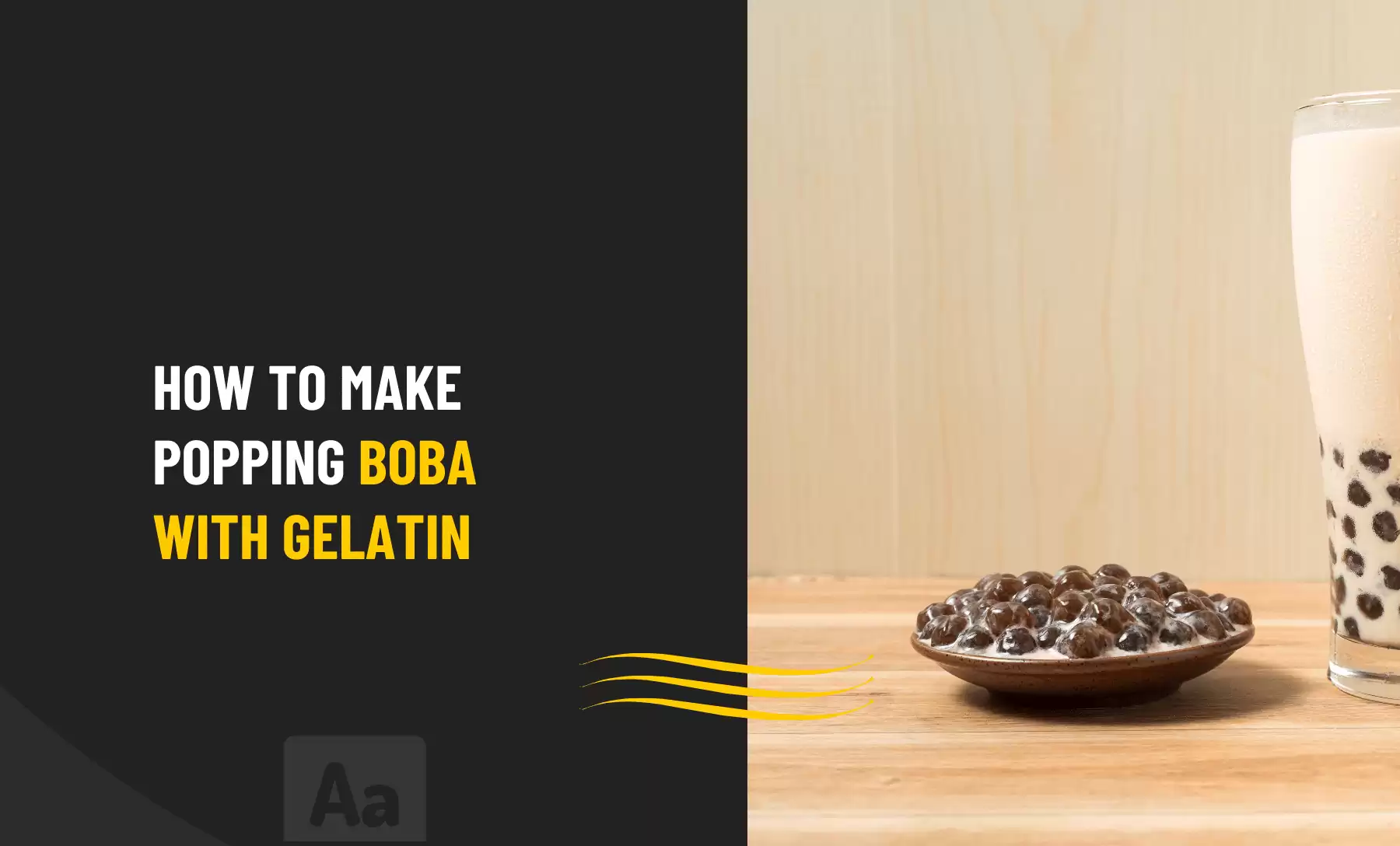How to make popping boba with gelatin