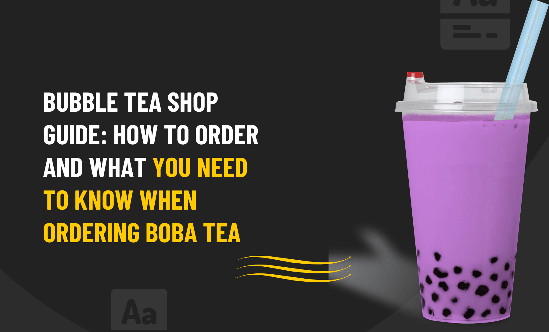 Ordering boba Tea