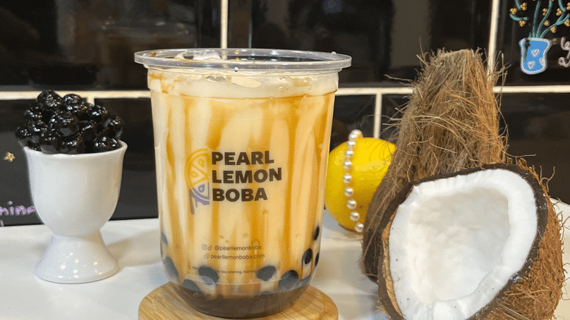 Pearl lemon boba