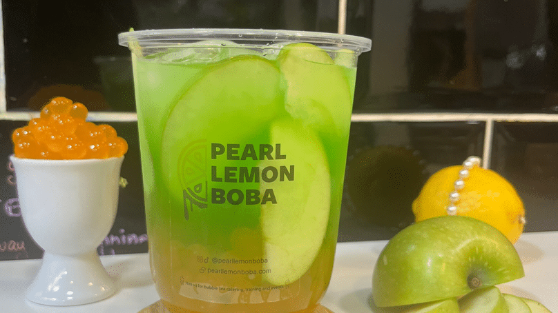 Pearl lemon boba