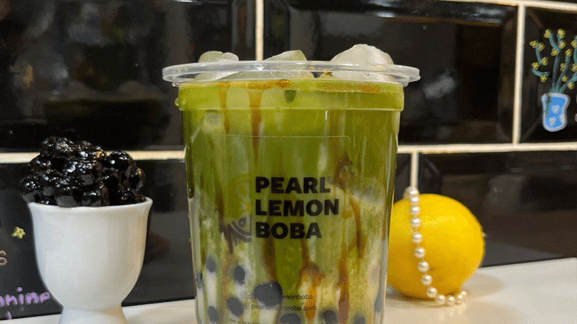 Pearl lemon boba