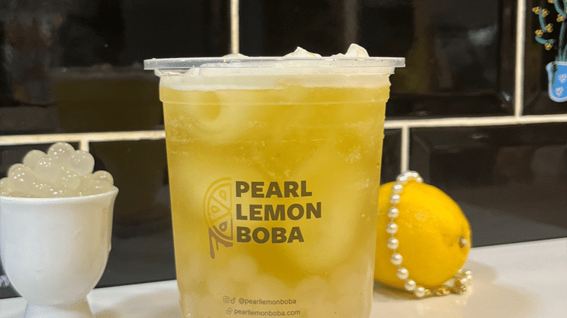 Pearl lemon boba