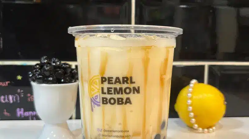 pear lemon boba