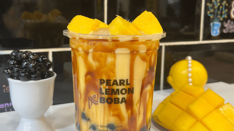 Pearl lemon boba