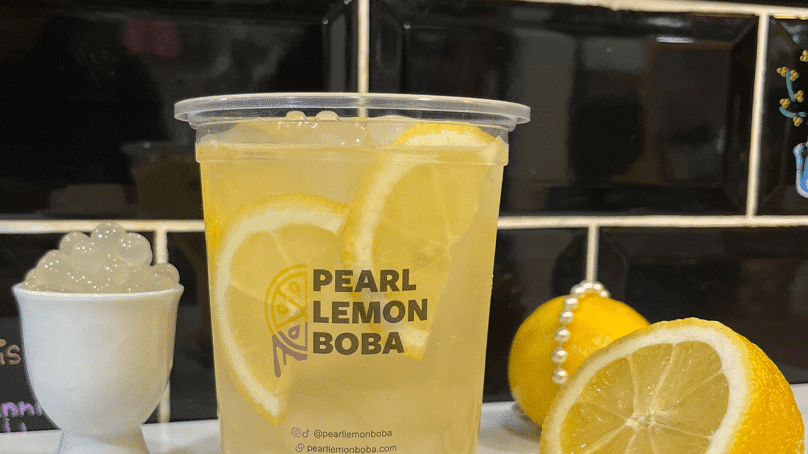 Pearl lemon boba