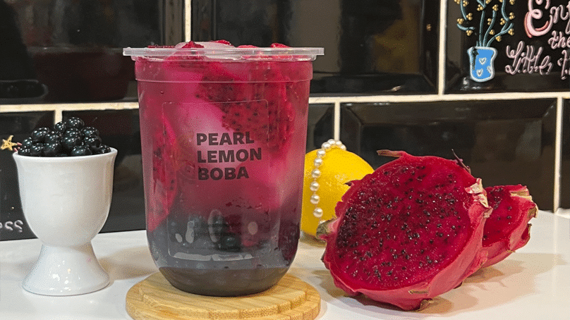 Pearl lemon boba