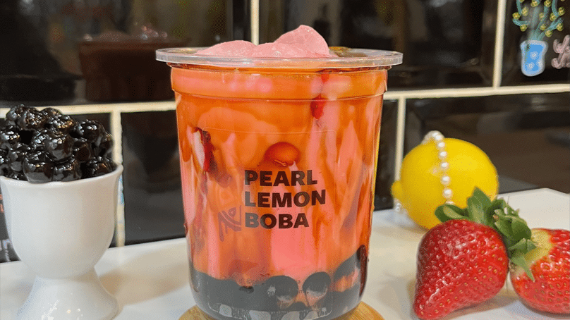 Pearl lemon boba