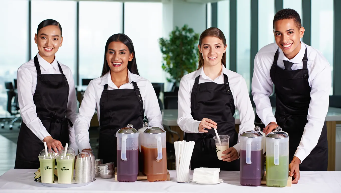 Our Bubble Tea Catering Process