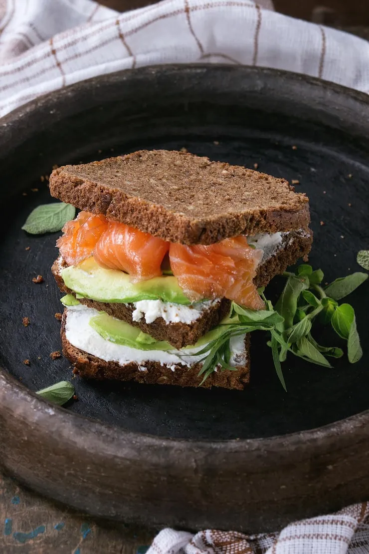 Salmon Cream Cheese Sandwiches
