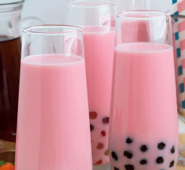 Strawberry Boba Tea